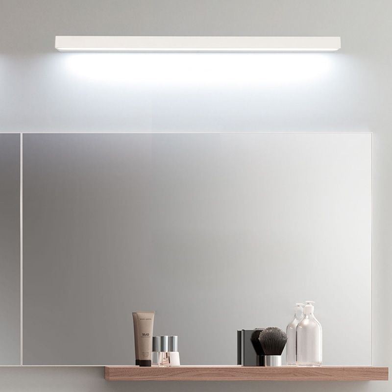 Lámpara de pared con espejo frontal moderno, lámpara de acrílico para baño, iluminación de maquillaje