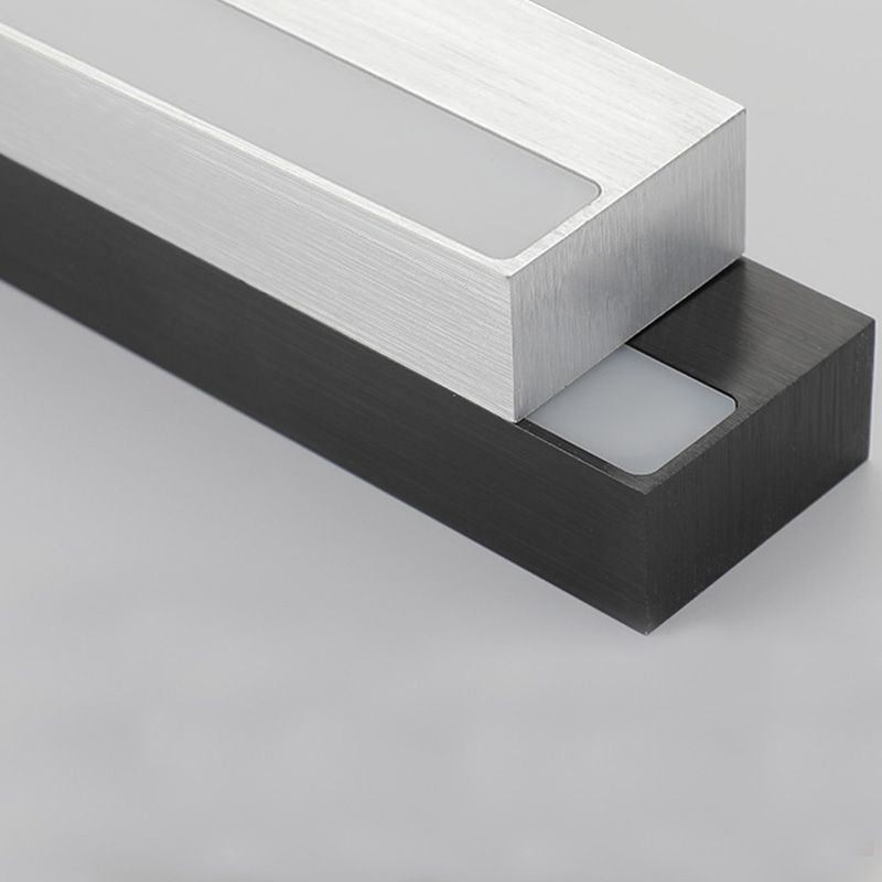 Lámpara de pared con espejo frontal moderno, lámpara de acrílico para baño, iluminación de maquillaje