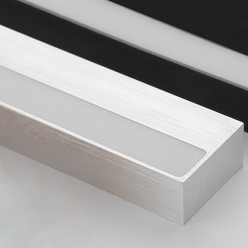 Lámpara de pared con espejo frontal moderno, lámpara de acrílico para baño, iluminación de maquillaje