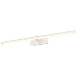 Lámpara de pared contemporánea con espejo y luz frontal, iluminación acrílica para baño.