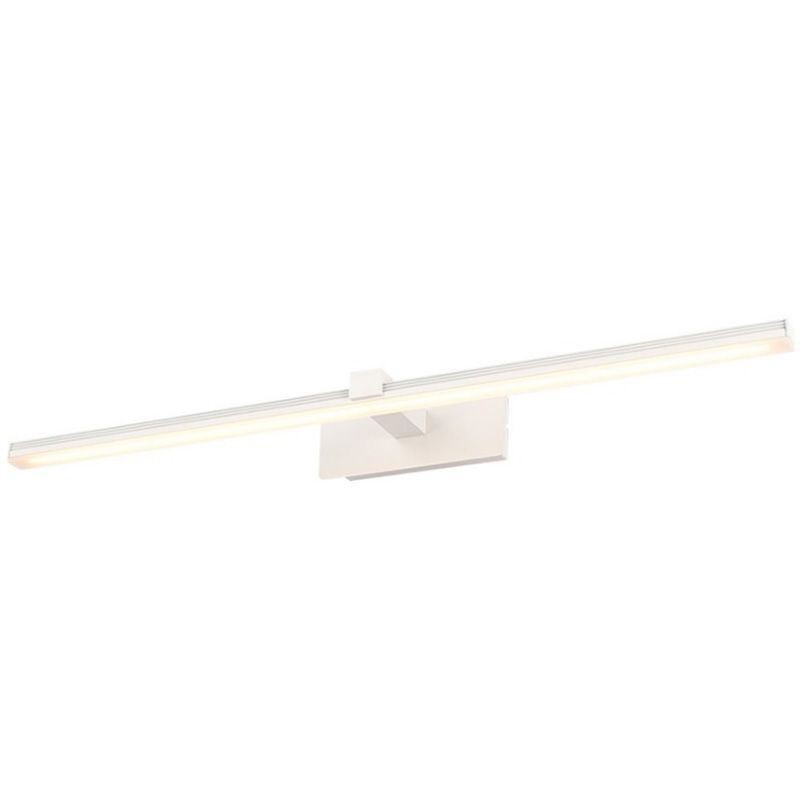 Lámpara de pared contemporánea con espejo y luz frontal, iluminación acrílica para baño.