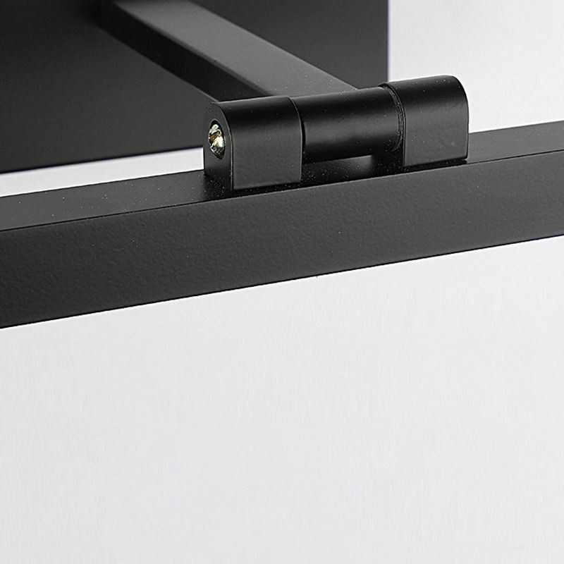 Lámpara de pared con espejo frontal de estilo nórdico con ángulo ajustable para baño