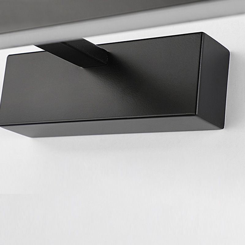 Lámpara de pared con espejo frontal de estilo nórdico con ángulo ajustable para baño