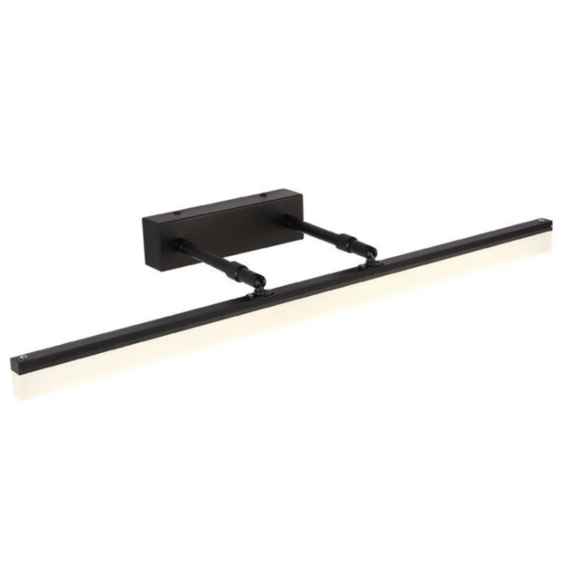 Lámpara de pared extensible de acrílico con luz frontal para espejo, para baño y pasillo