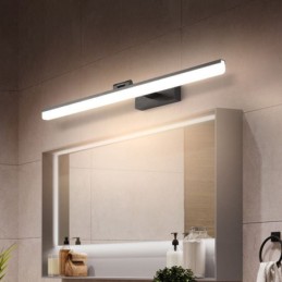 Lámpara de pared moderna con espejo frontal para baño