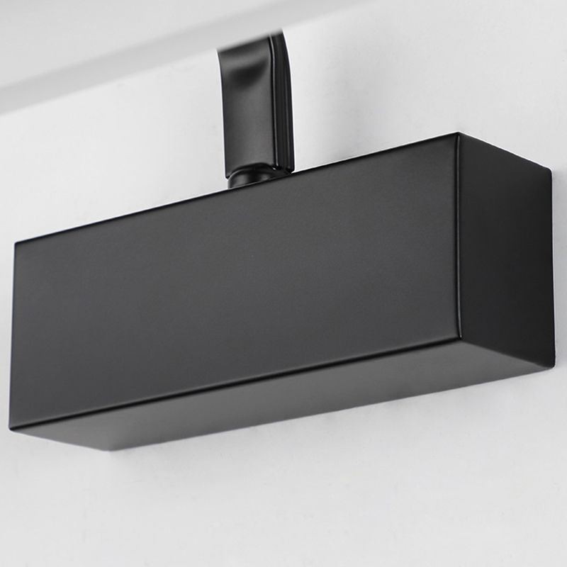 Lámpara de pared moderna con espejo, luz frontal, ángulo ajustable, luz de maquillaje para baño