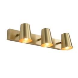 Lámpara de pared con espejo frontal de latón nórdico