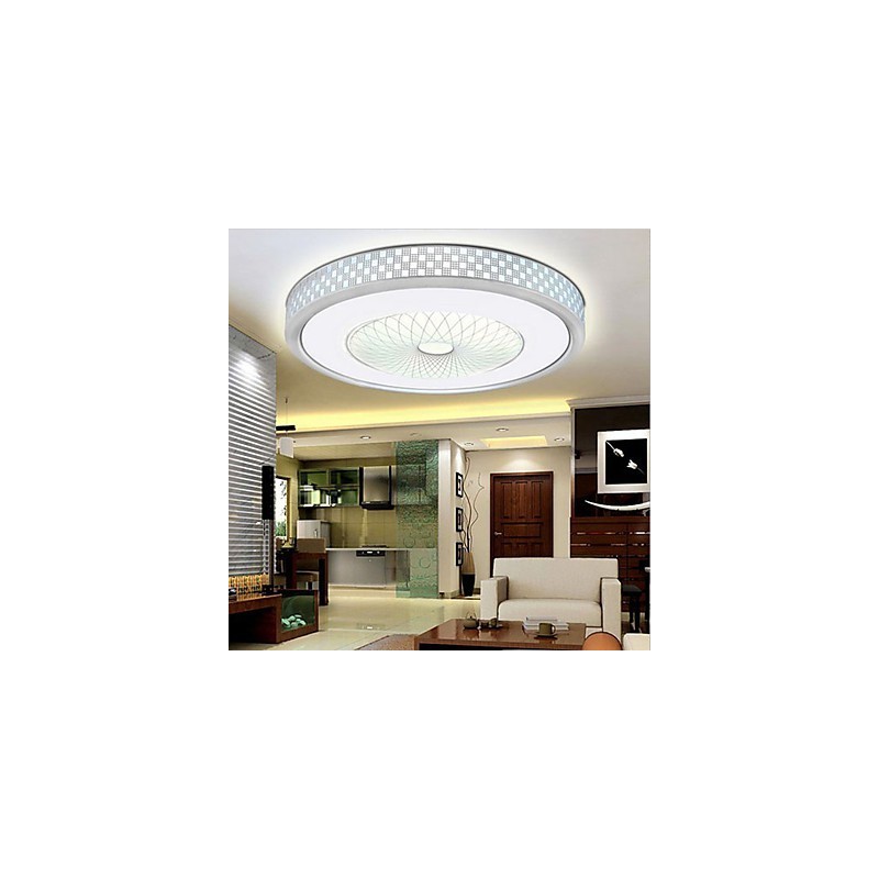 Lámpara de cristal romántica con luz de cúpula circular