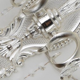 Lámpara de pared europea, aplique de pared de cristal, luz decorativa, aplique de iluminación