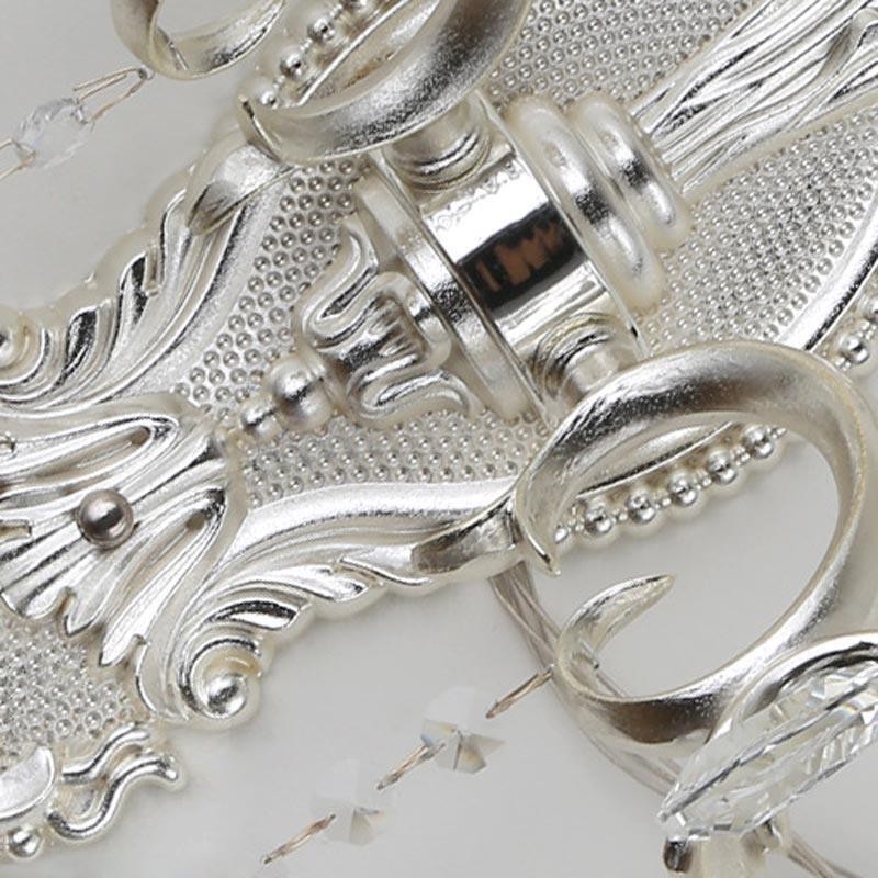 Lámpara de pared europea, aplique de pared de cristal, luz decorativa, aplique de iluminación