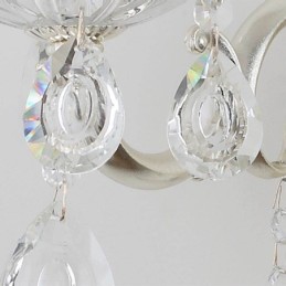 Lámpara de pared europea, aplique de pared de cristal, luz decorativa, aplique de iluminación