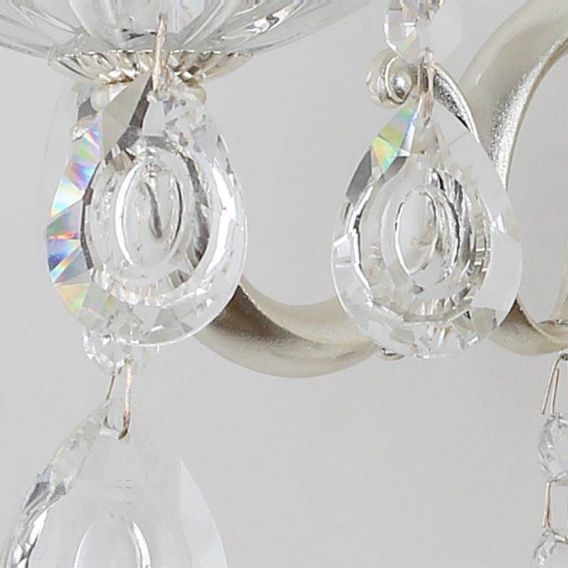 Lámpara de pared europea, aplique de pared de cristal, luz decorativa, aplique de iluminación