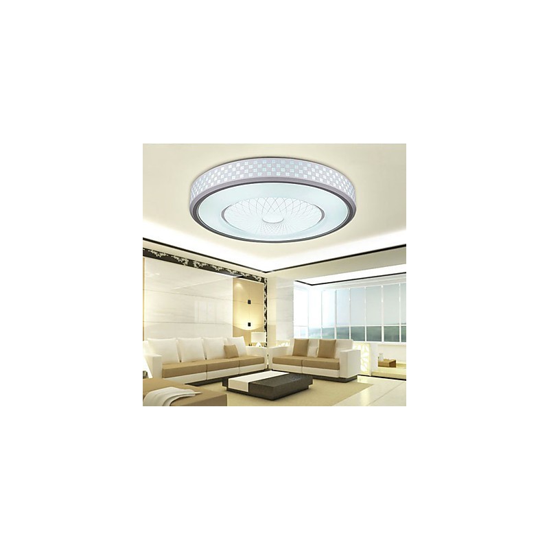 Lámpara de cristal romántica con luz de cúpula circular