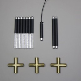 Aplique de pared con luz blanca cálida, creativo, lámpara de combinación DIY