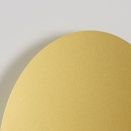 Aplique de pared nórdico redondo de cobre y oro negro