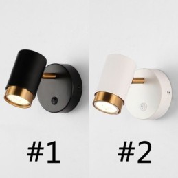 Lámpara de pared giratoria moderna, lámpara de pasillo minimalista