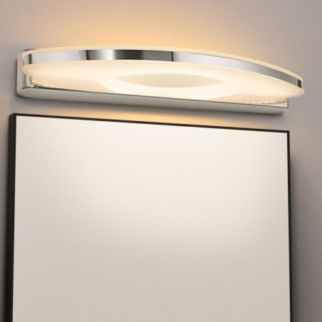 Aplique de pared con espejo moderno para baño, acero inoxidable Aplique de pared con espejo moderno para baño, acero inoxidable