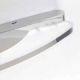 Aplique de pared con espejo moderno para baño, acero inoxidable