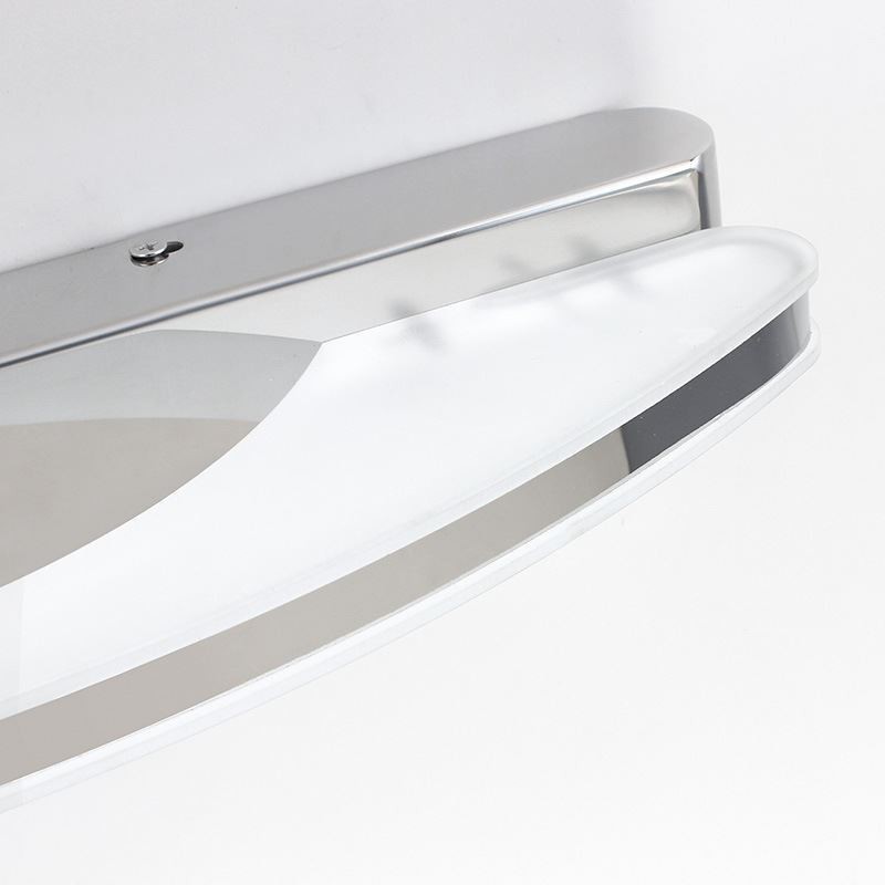 Aplique de pared con espejo moderno para baño, acero inoxidable