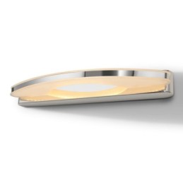 Aplique de pared con espejo moderno para baño, acero inoxidable