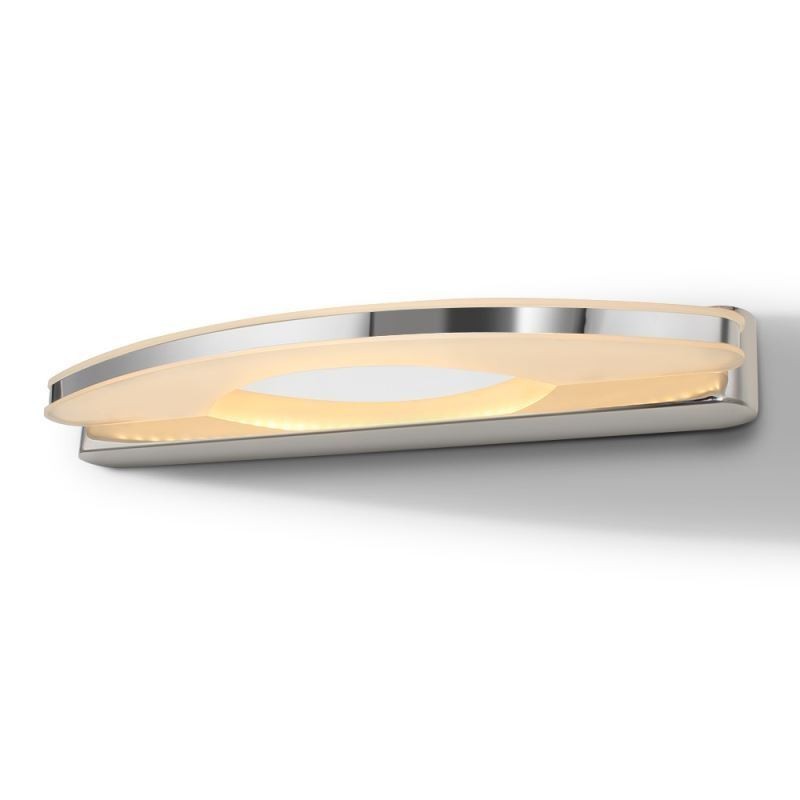 Aplique de pared con espejo moderno para baño, acero inoxidable