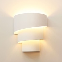 Lámpara de pared minimalista moderna con forma de pastel en espiral, lámpara de noche