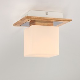 Lámpara empotrada estilo mini moderna contemporánea de madera