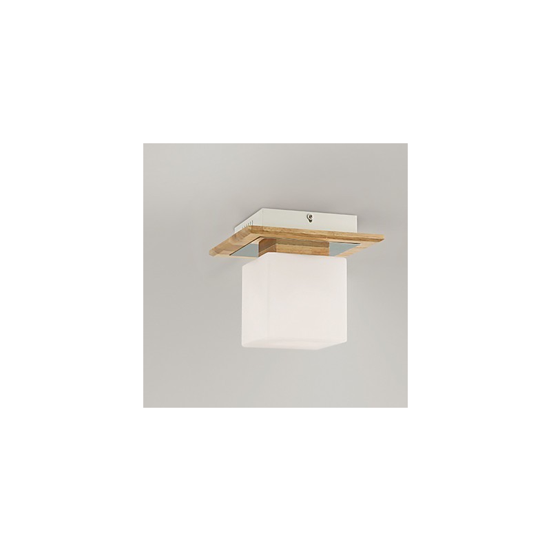 Lámpara empotrada estilo mini moderna contemporánea de madera