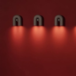 Aplique de pared minimalista creativo en forma de U con pantalla giratoria de 90°