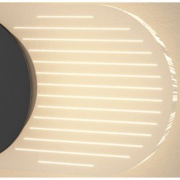 Lámpara de pared moderna minimalista de acrílico y hierro forjado con reloj.