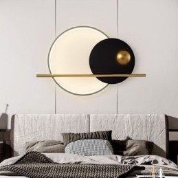 Aplique de pared redondo de hierro forjado para jardín