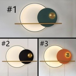 Aplique de pared redondo de hierro forjado para jardín