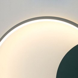 Aplique de pared redondo de hierro forjado para jardín
