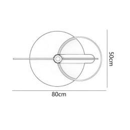 Aplique de pared de hierro forjado con puntero