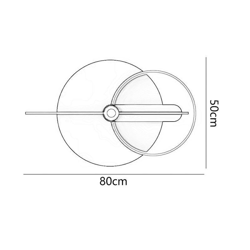 Aplique de pared de hierro forjado con puntero