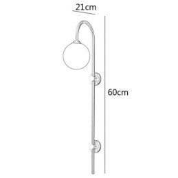 Aplique de pared moderno de oro cepillado