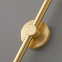 Aplique de pared moderno de oro cepillado