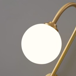Aplique de pared moderno de oro cepillado