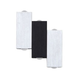 Apliques de pared modernos de aluminio con iluminación hacia arriba y hacia abajo