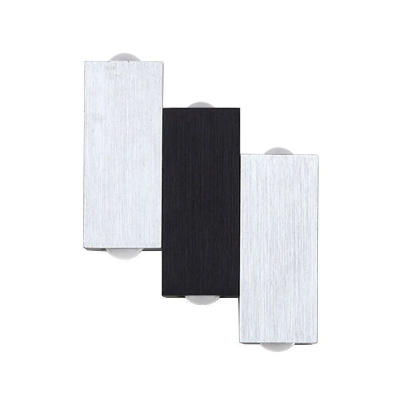 Apliques de pared modernos de aluminio con iluminación hacia arriba y hacia abajo