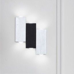 Apliques de pared modernos de aluminio con iluminación hacia arriba y hacia abajo