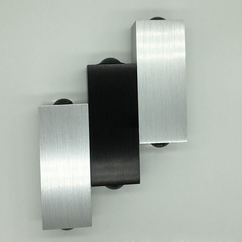 Apliques de pared modernos de aluminio con iluminación hacia arriba y hacia abajo