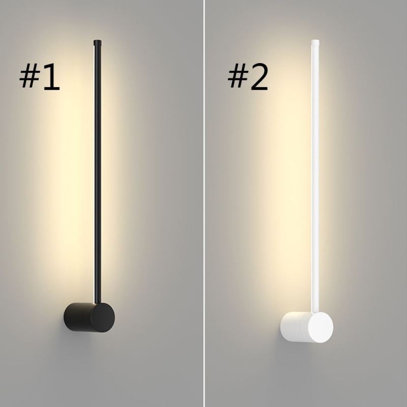Lámpara de pared larga moderna, lámpara de decoración para mesita de noche