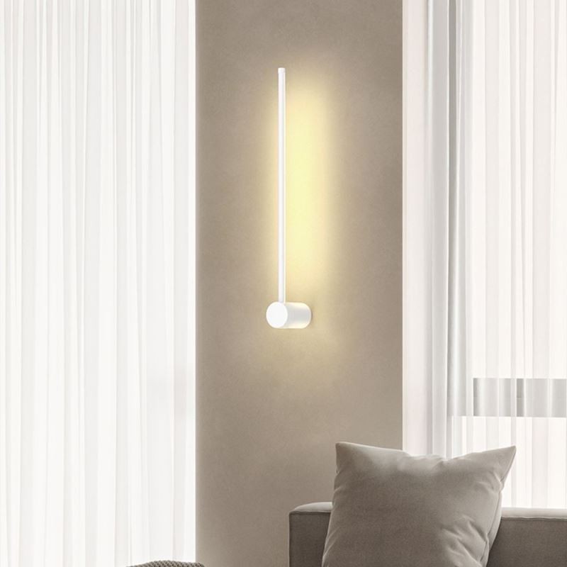 Lámpara de pared larga moderna, lámpara de decoración para mesita de noche