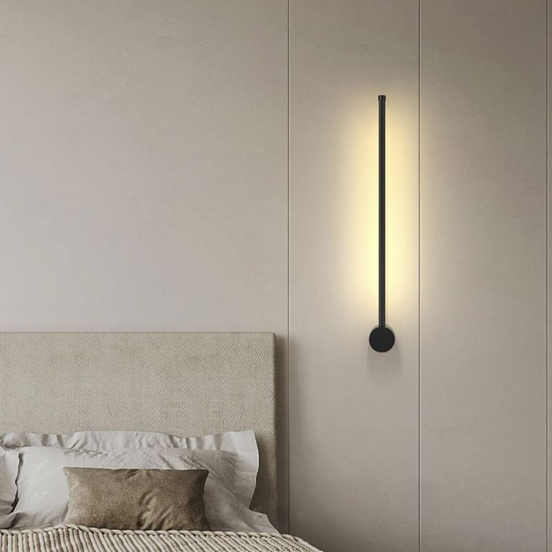 Lámpara de pared larga moderna, lámpara de decoración para mesita de noche