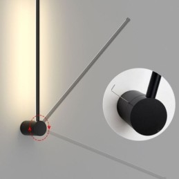 Lámpara de pared larga moderna, lámpara de decoración para mesita de noche