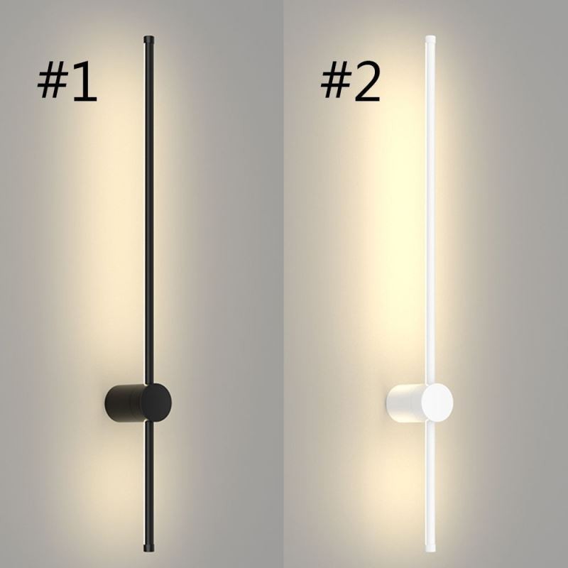 Lámpara de pared larga moderna, lámpara de decoración para mesita de noche, lámpara de pasillo