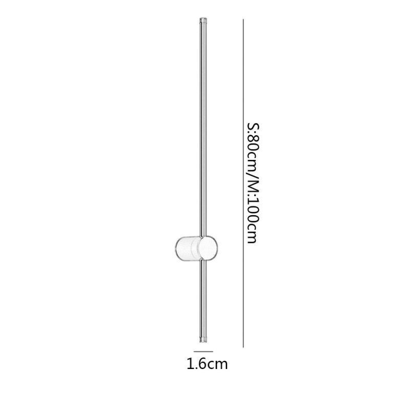 Lámpara de pared larga moderna, lámpara de decoración para mesita de noche, lámpara de pasillo
