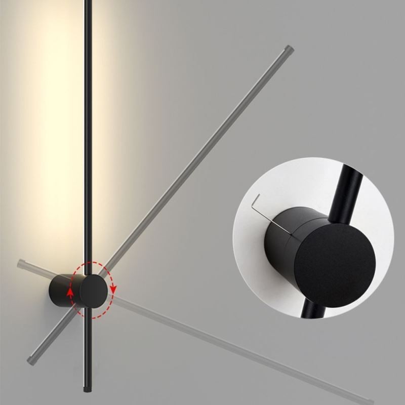 Lámpara de pared larga moderna, lámpara de decoración para mesita de noche, lámpara de pasillo