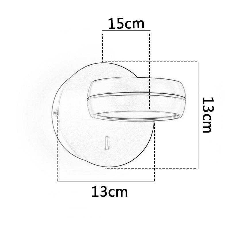 Lámpara de pared giratoria moderna minimalista